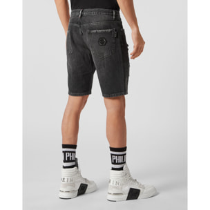 PHILIPP PLEIN Pantaloncini in denim