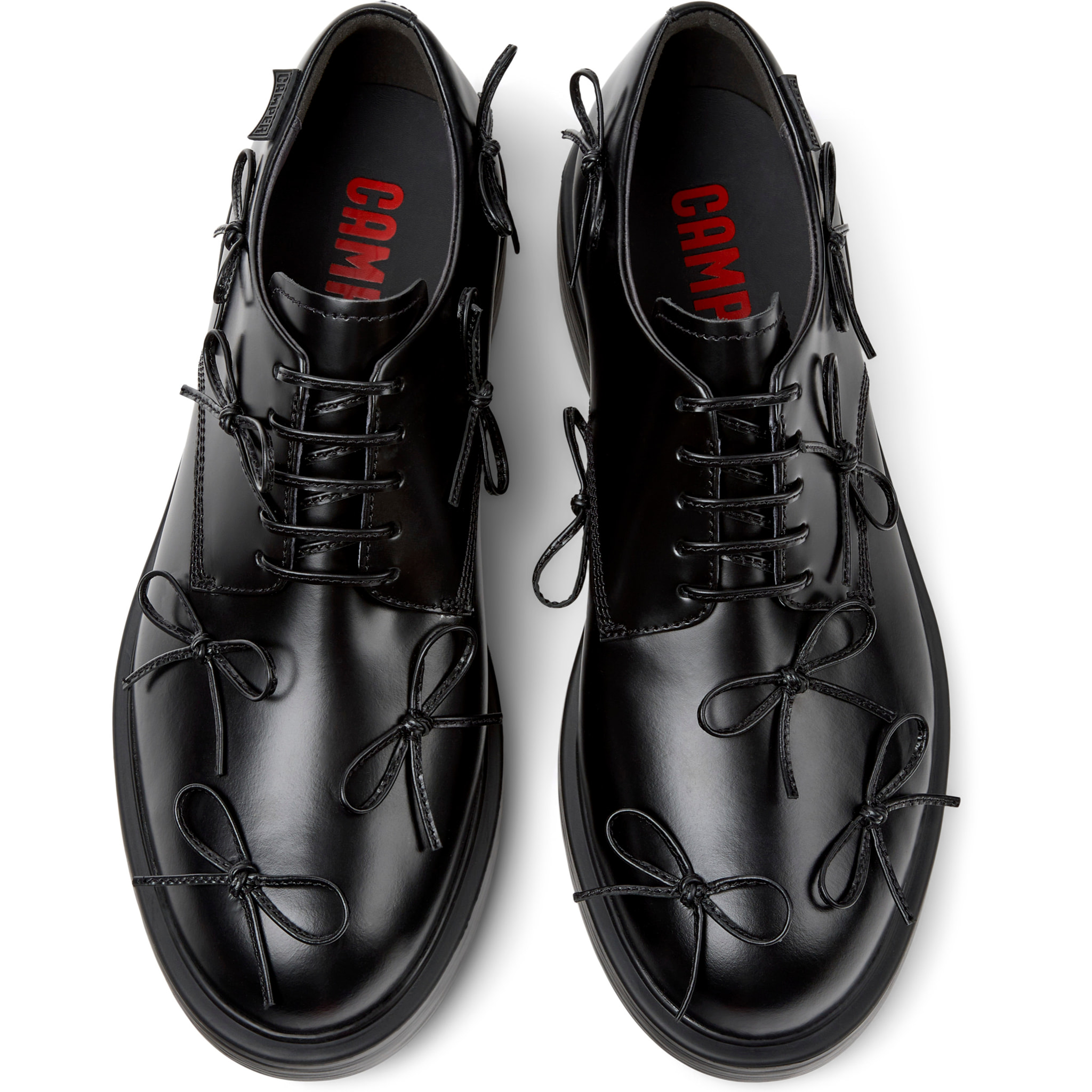 Zapatos de cordones - CAMPER Dean - Negro - Cuero liso