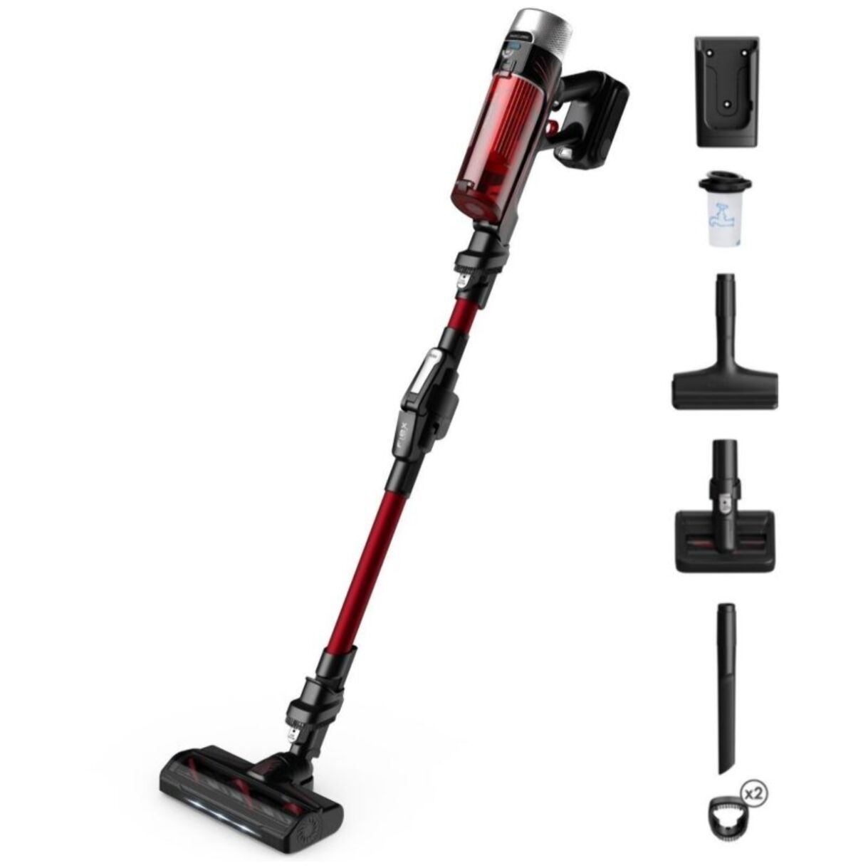 Aspirateur balai ROWENTA X Force Flex 9.60 Kit Animal RH2079WO