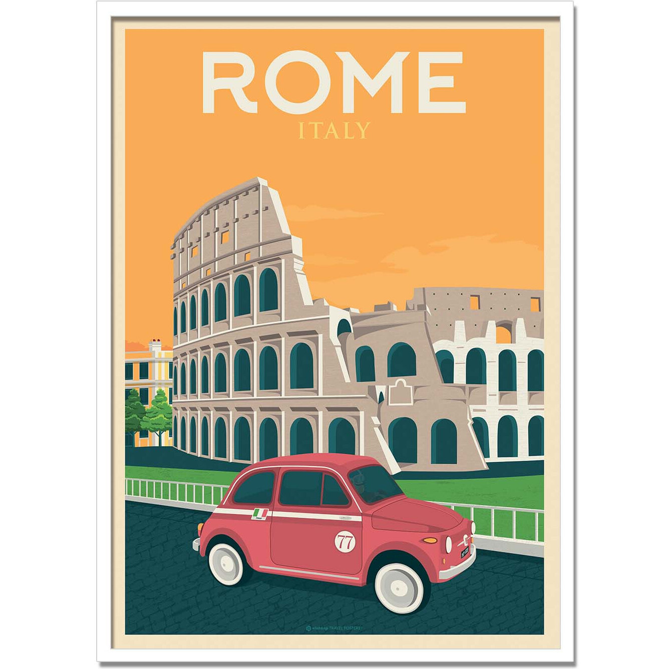 Affiche - Rome - Olahoop Travel Posters