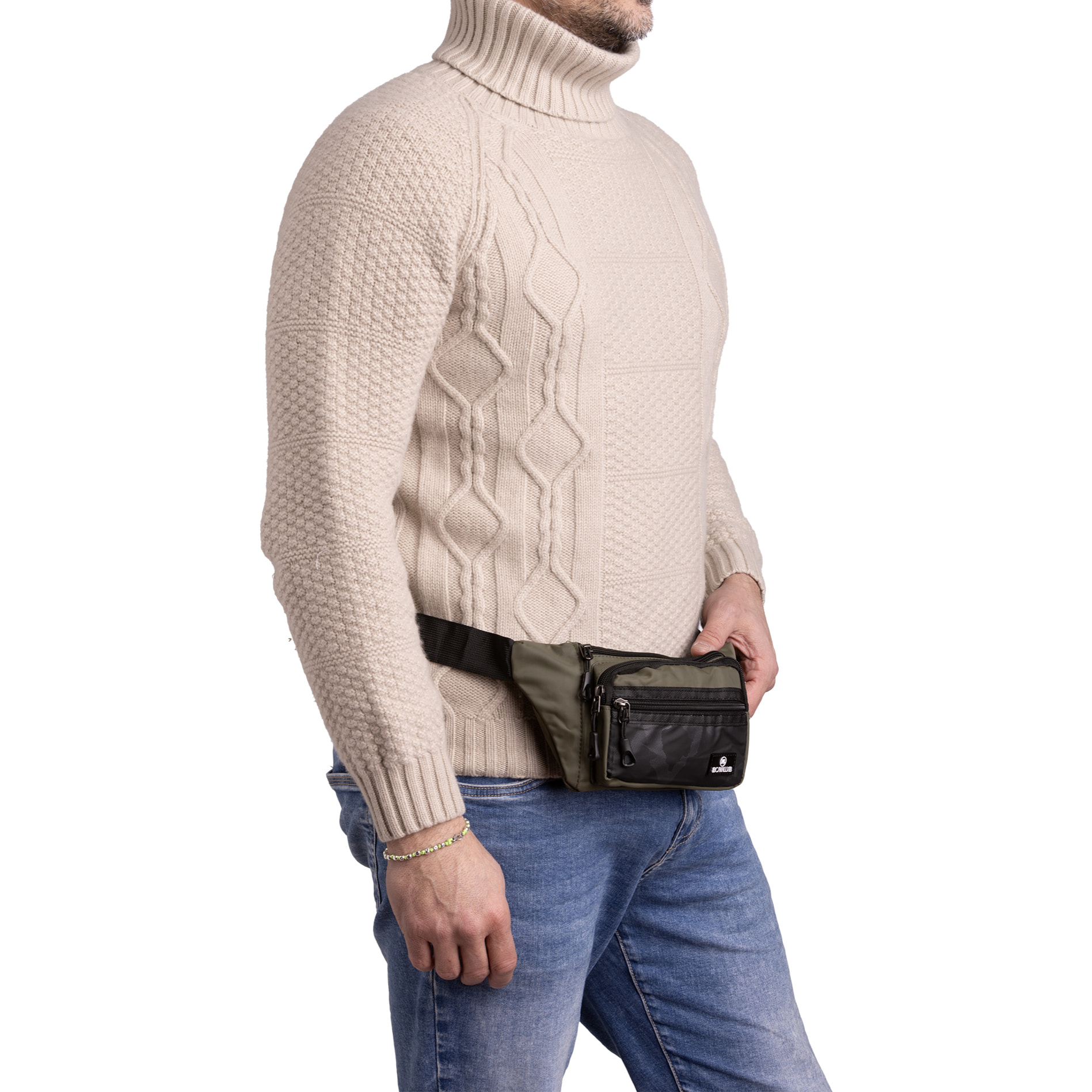 Marsupio  da uomo Textile Polyester 30x13x8 cm