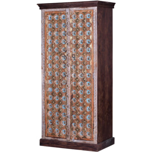 Armario - Madera de Mango - Nogal - 90x40x180cm