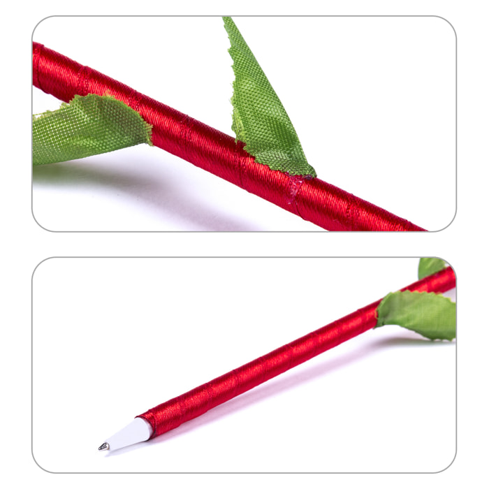 Penna Ximor a forma di fragola e cappuccio abbinato. Con inchiostro nero.