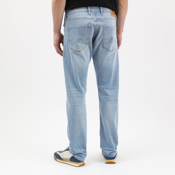 Jeans Grover - modello dritto - cotone - blu denim