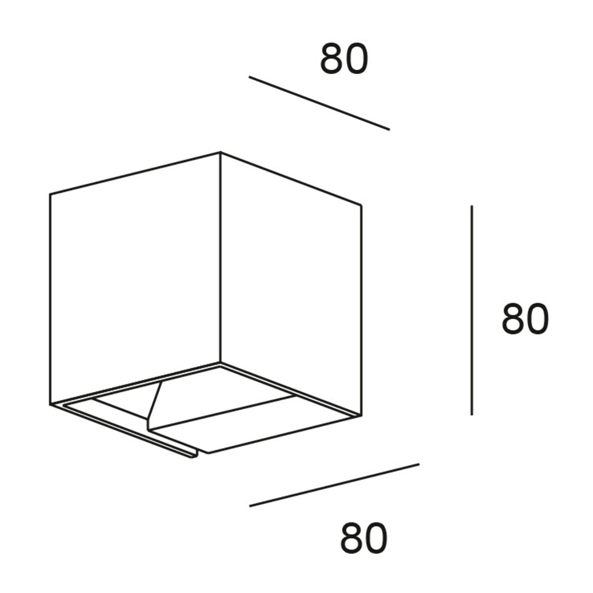 Forlight REX Aplique Exterior LED con Haz de Luz Modulable IP54 5,2W 3000K 244Lm Gris Urbano