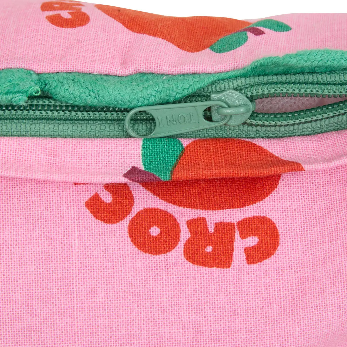 Coussin Cha Cha Pop 40x40 cm Rose Imprimé Pomme