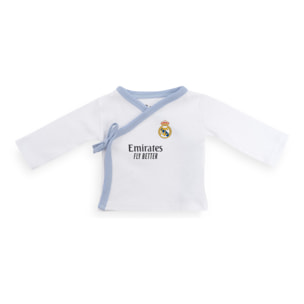 Set Regalo 5 Pcs 100% Alg  T 0-6 m Mod Real Madrid Azul