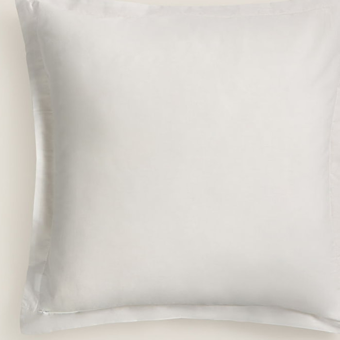 Funda de cuadrante jacquard flores Dreja color marron beige 100% Algodón