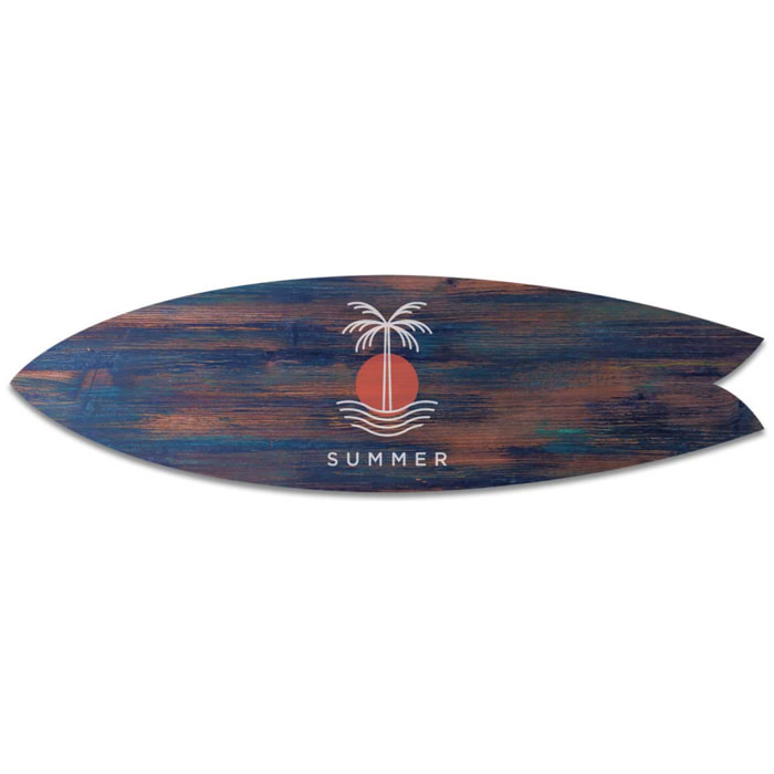 Planche de surf décorative bleu denim Summer Tableau alu Dibond