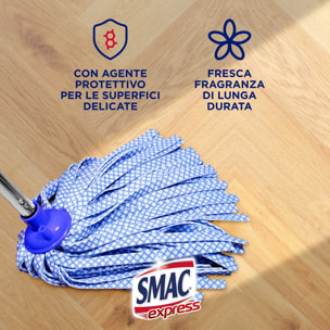 4x Smac Express Detergente Liquido per Pavimenti e Superfici in Parquet e Cotto - 4 Flaconi da 1 Litro