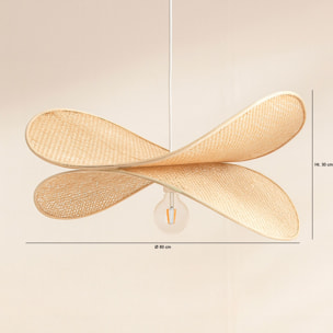 Suspension aérienne en bambou d80cm LUCIOLE