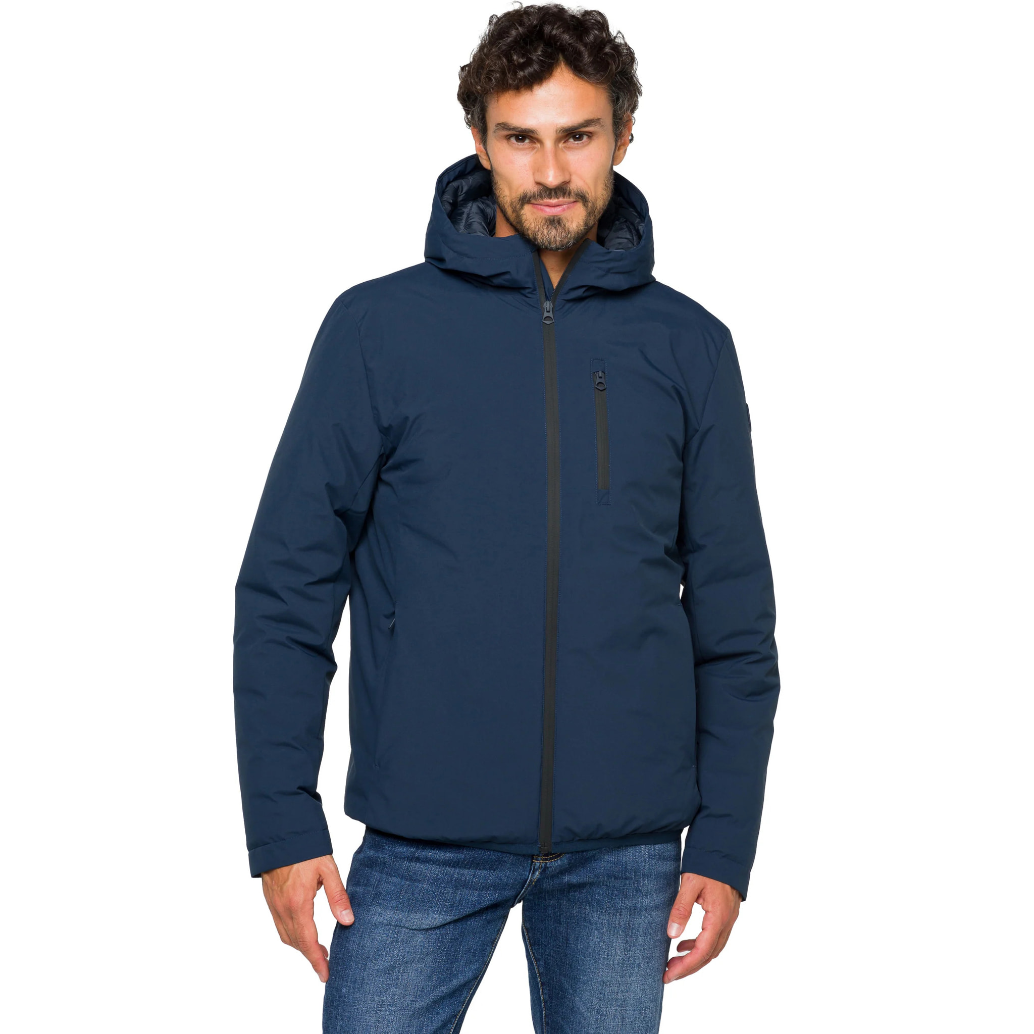 Giacca HAVELOK imbottita impermeabile blu