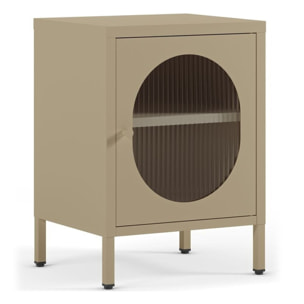 Table de chevet 1 porte en métal - YSIA