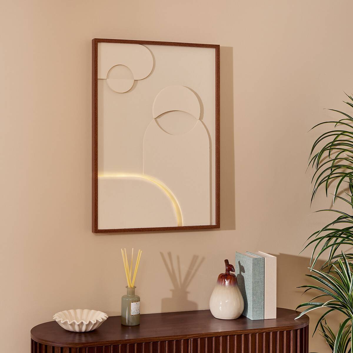 Toile LED Melio rectangulaire 48x68cm blanc