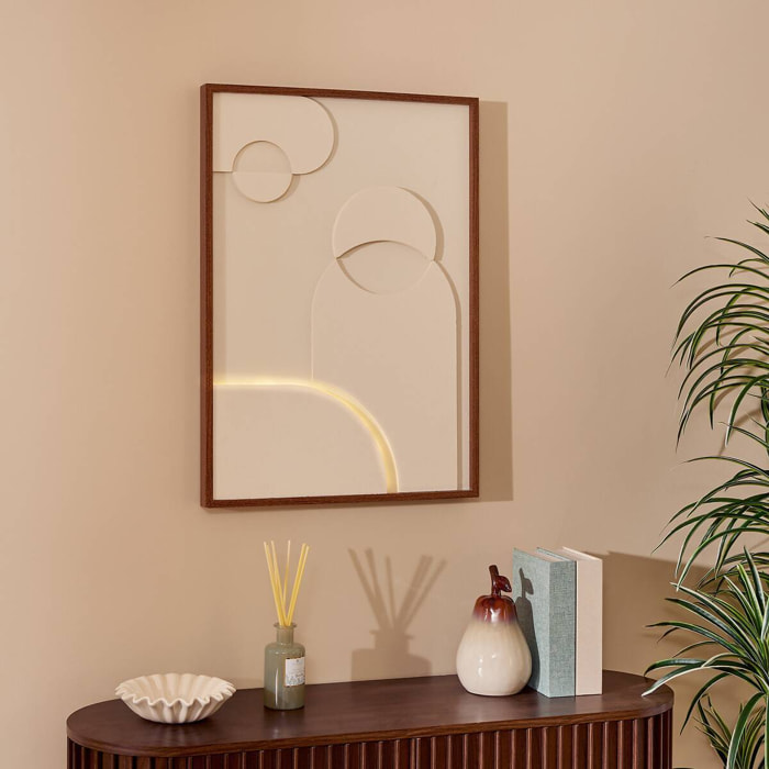Toile LED Melio rectangulaire 48x68cm blanc