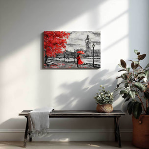 Tableau balade romantique à Londres Toile imprimée