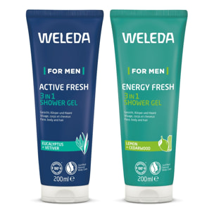 WELEDA - Gel Douche 3in1 Active Fresh + Gel Douche 3in1 Energy Fresh 2*200ml