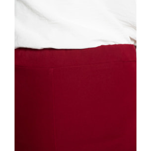 PANTALÓN PALAZZO ALTO · GRANATE