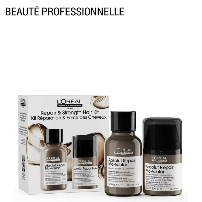 Absolut Repair Molecular - Coffret Shampooing Réparateur 100 ml + Masque sans Rinçage 50 ml