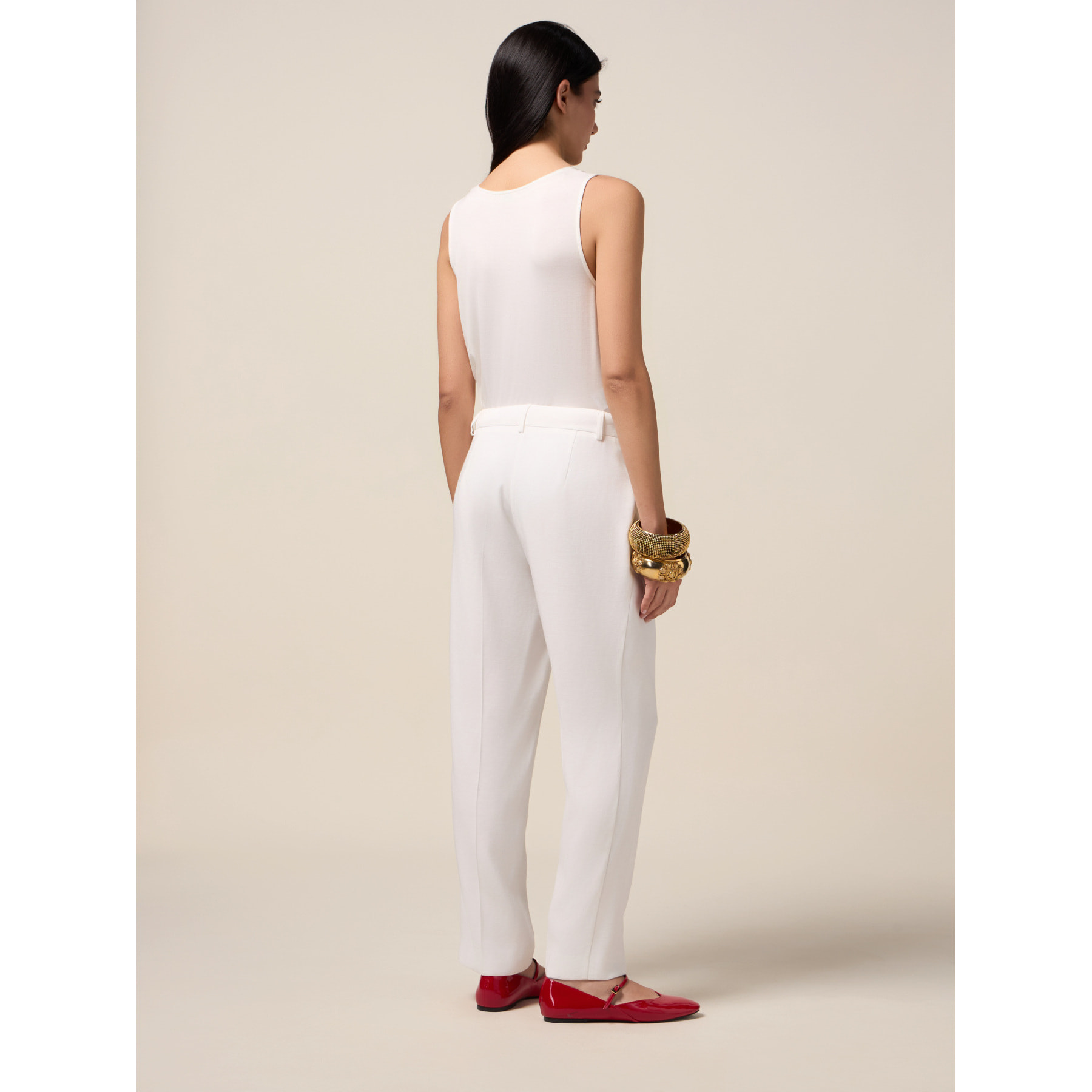 Oltre - Pantaloni a sigaretta - Bianco