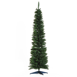 árbol de Navidad Artificial con Soporte 55x180cm Verde