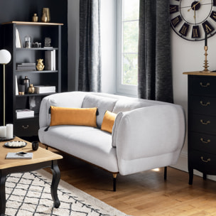 Canapé 2 places "Isée" - gris clair