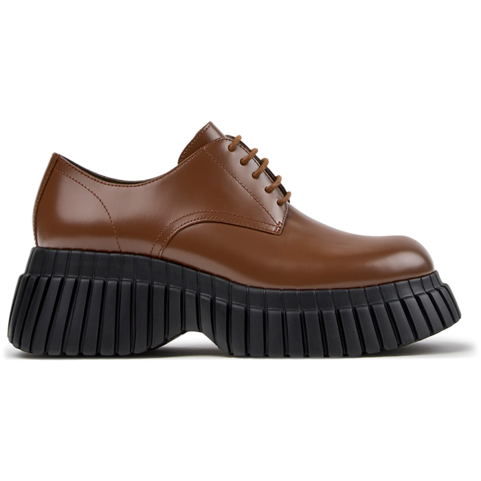 Zapatos de cordones - CAMPER Pix BCN - Marron - Piel lisa