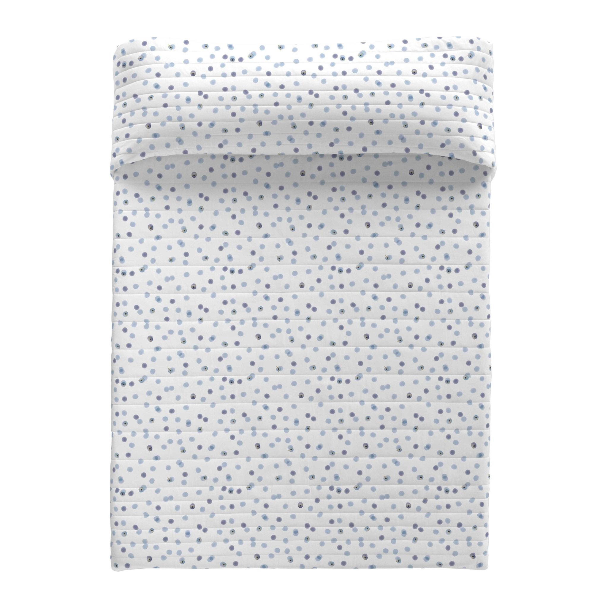 Popcorn - Colcha Bouti Estampada - 100% Algodón - 70 gr/m² - Isis Azul