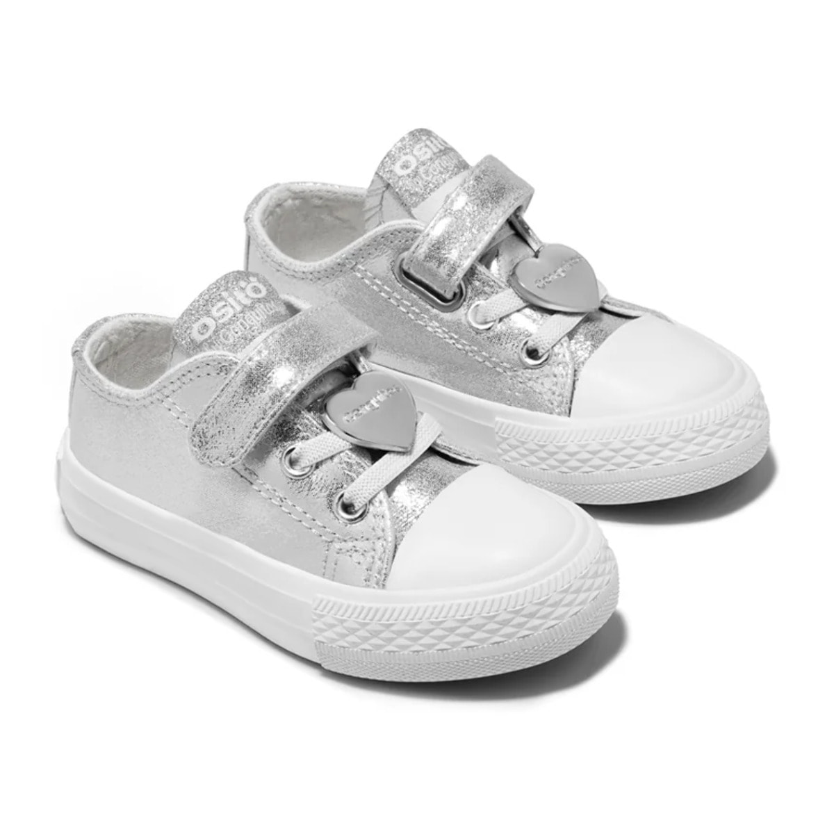 Zapatillas de Bebé Lona Plata