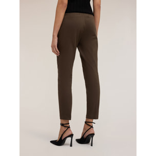 Motivi - Pantaloni skinny in cotone tecnico - Verde militare