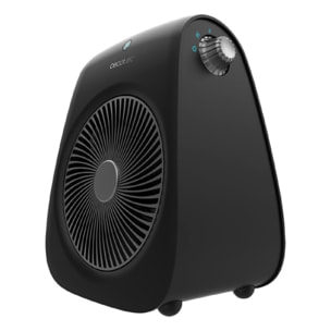 Calefactor Eléctrico ReadyWarm 2000 Max Force Black, Termoventilador 2000 W, 2 n