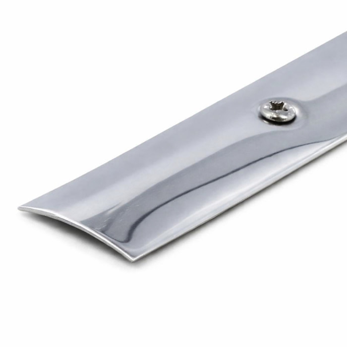Seuil demi-bombé pré percé L.93cm x larg.45mm Inox - DINAC - 70 33 02