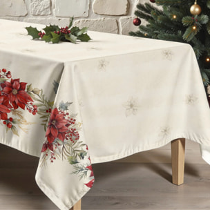 Nappe anti-taches Holiday ponsettia 1225