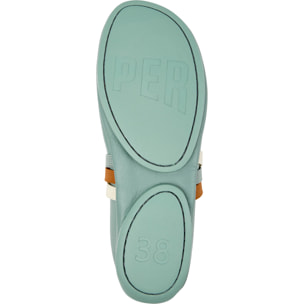 Bailarinas - CAMPER Right Nina Twins - Verde - Cuero liso