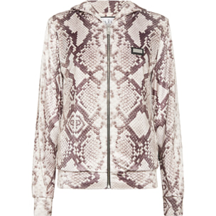 PHILIPP PLEIN Hooded Sweatjacket PYTHON