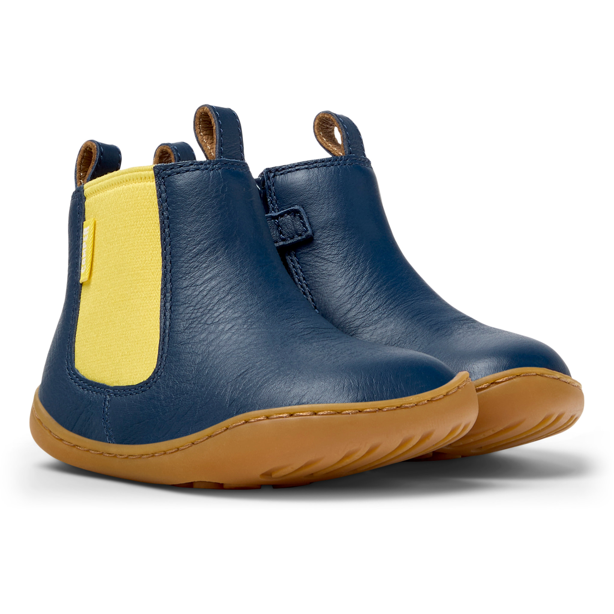 Botines - CAMPER TWS Twins - Azul - Cuero liso