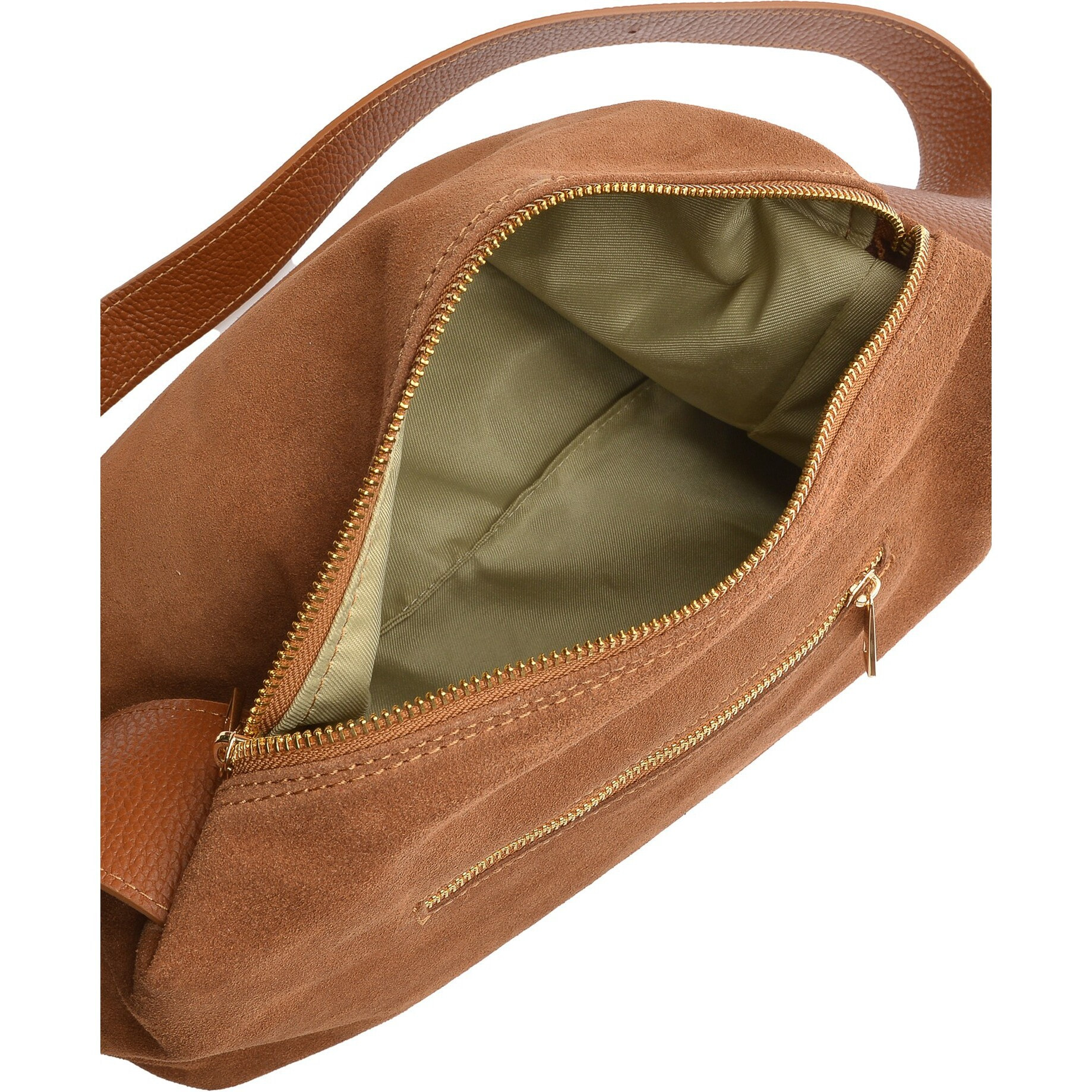 Borsa a tracolla Anna Luchini Cammello