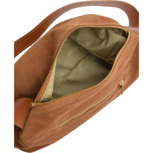 Borsa a tracolla Anna Luchini Cammello