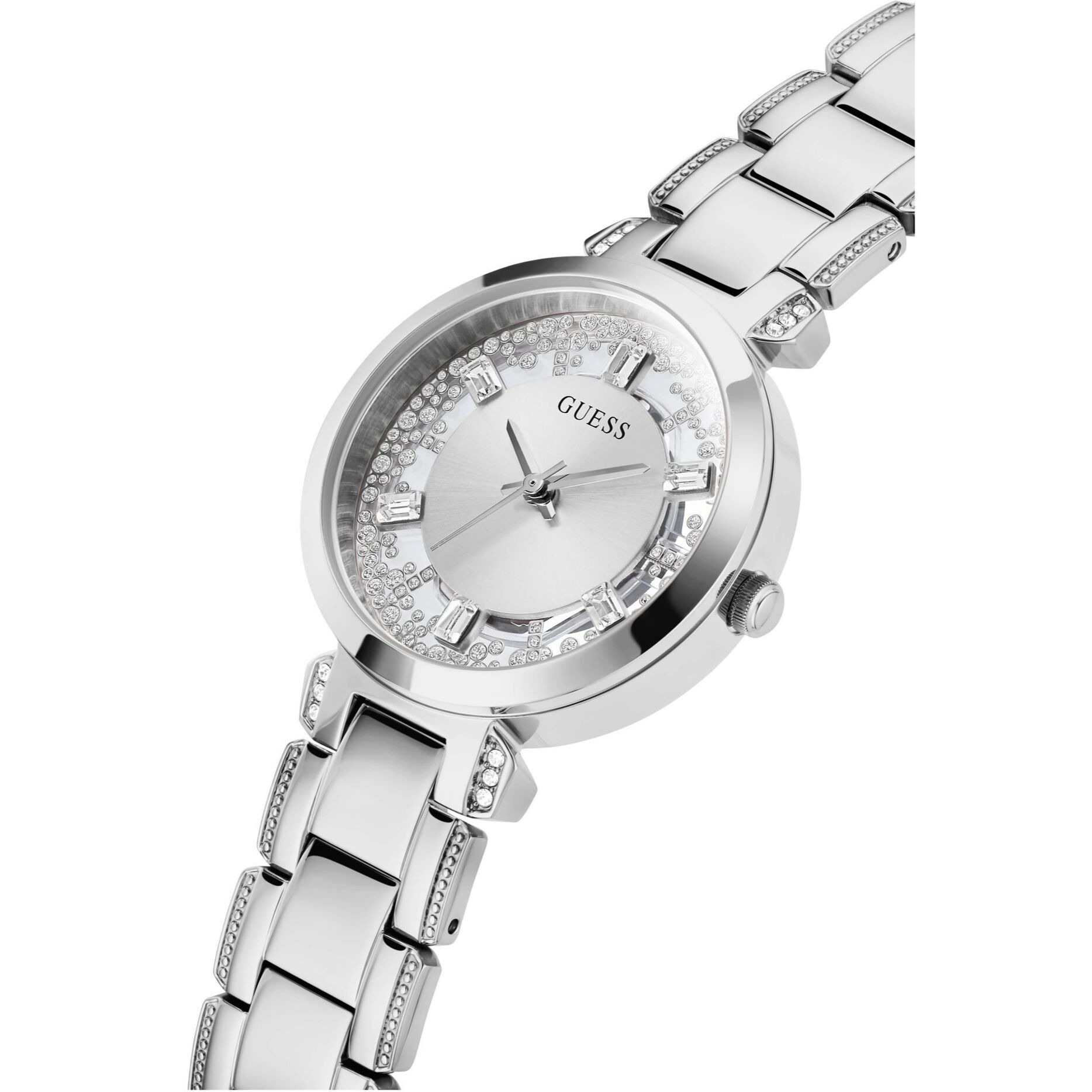 Guess Reloj Analógico De Cuarzo Gd Crystal Clear