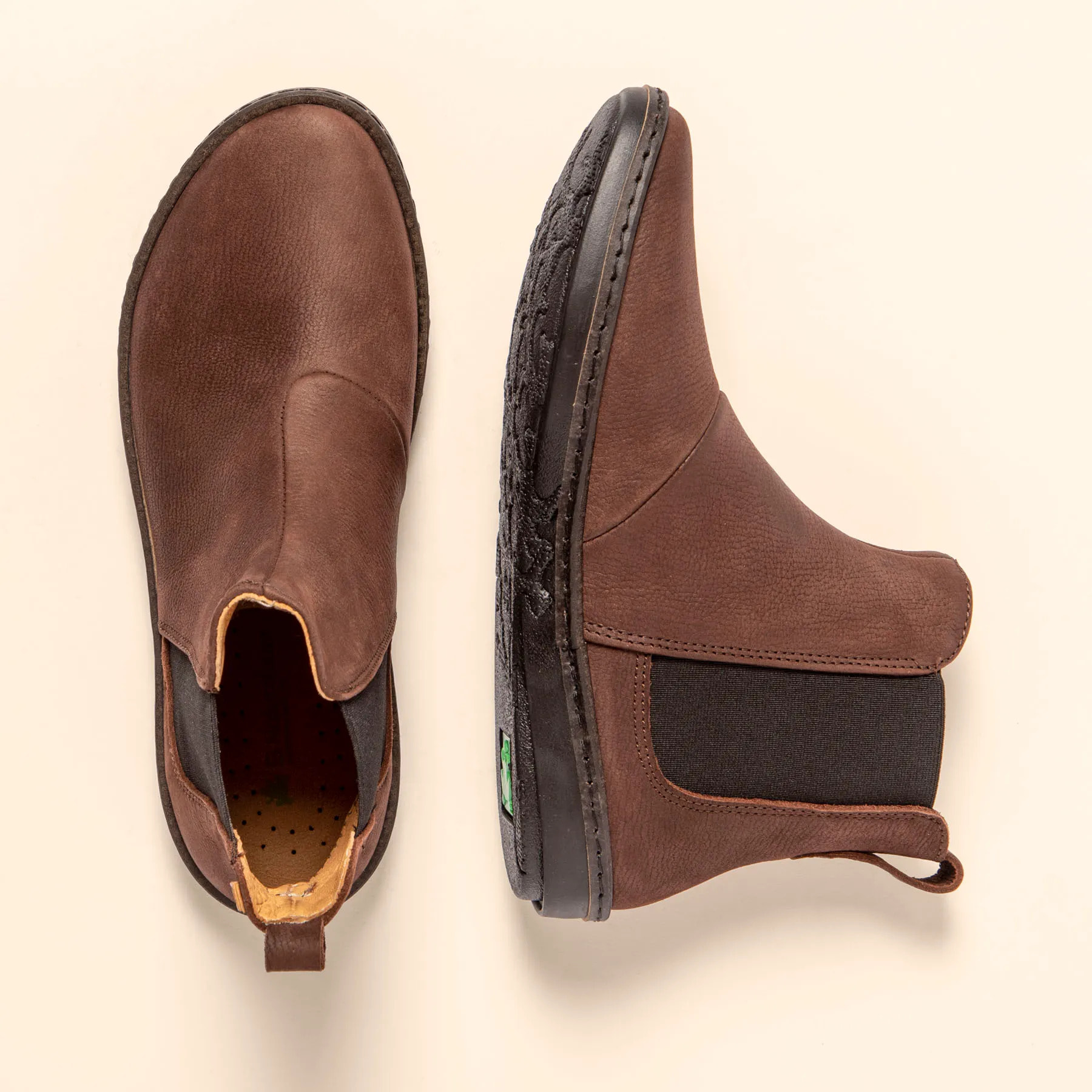 Botines N5310 PLEASANT BROWN-BLACK/ CORAL color Brown-black