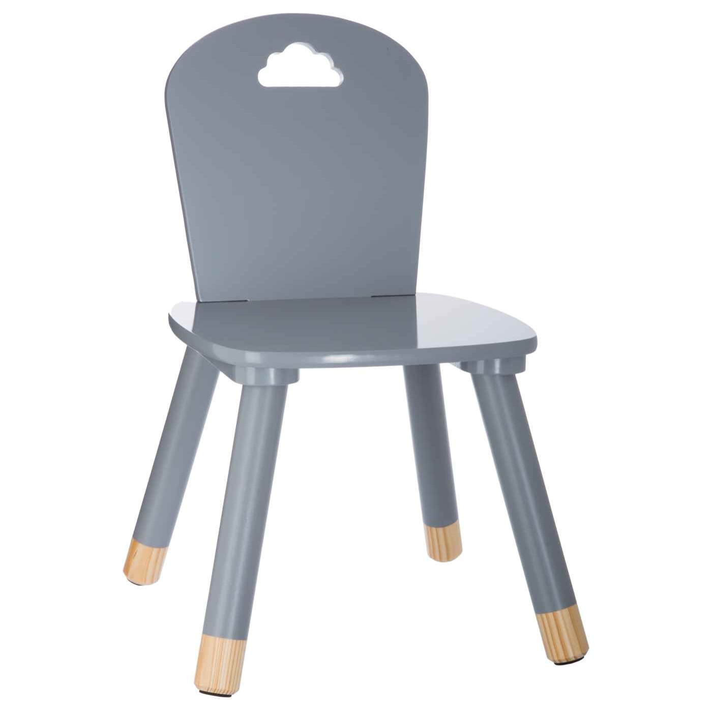 Chaise piggy gris pour enfants