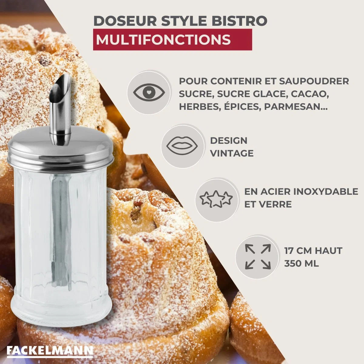 Doseur à sucre 350 ml Bistro Fackelmann