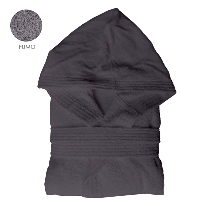 Accappatoio unisex con cappuccio e tasche