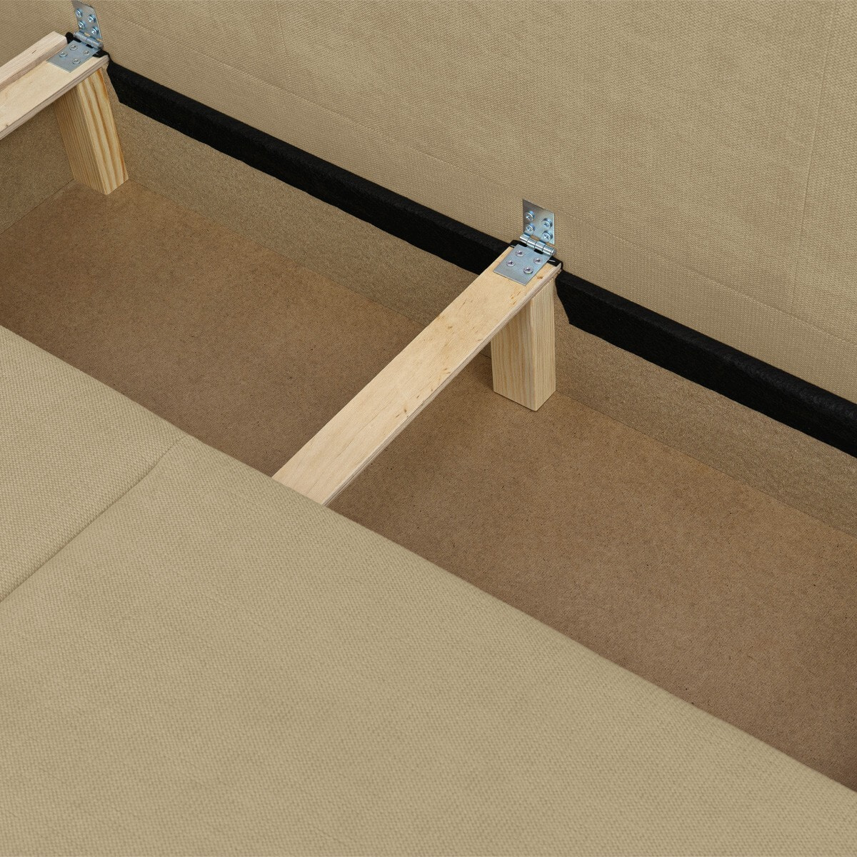 Canapé convertible 3 places en tissu chenille - LARIA