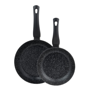 Juego de 2 sartenes ø20ø24cm en aluminio forjado ibon silver san ignacio