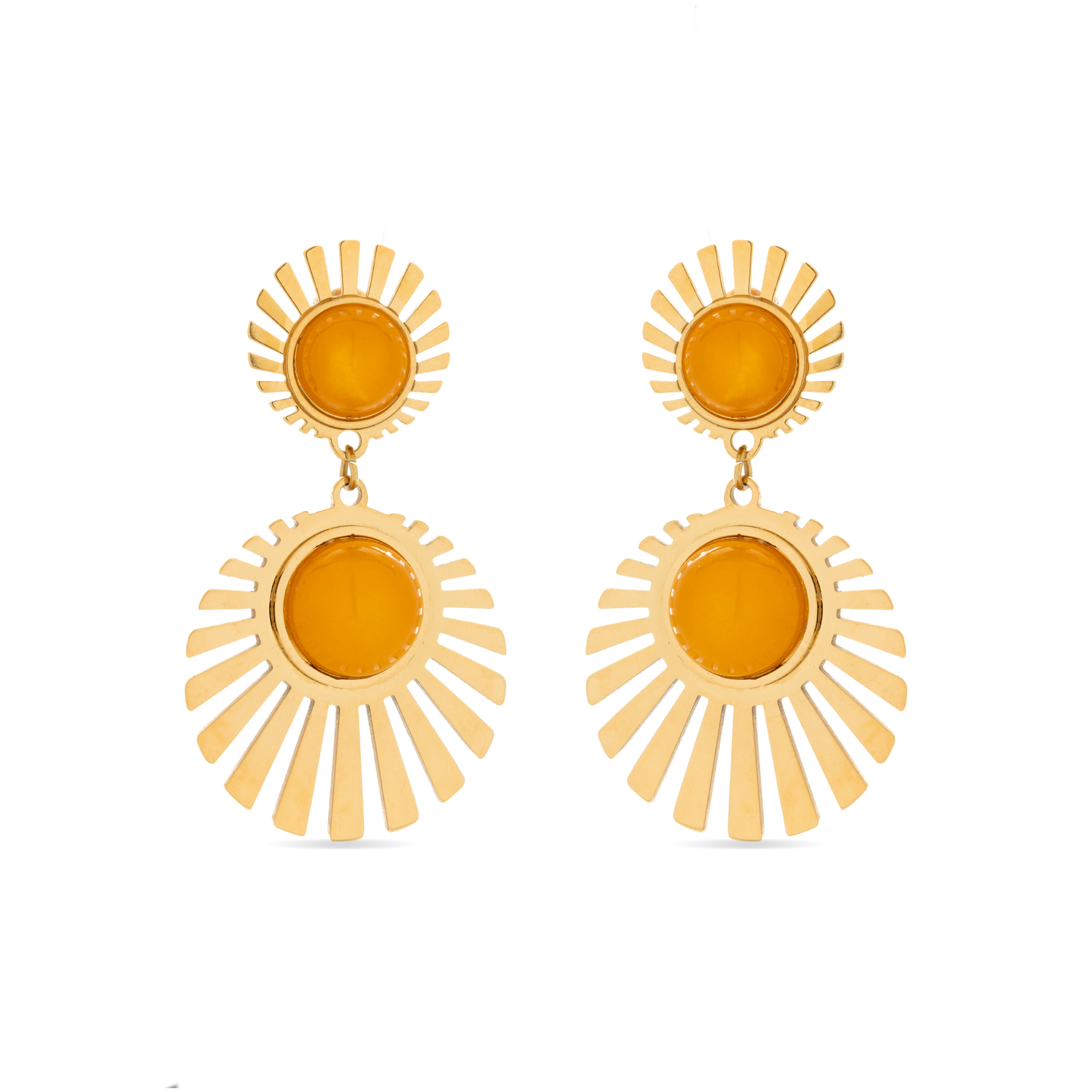 Pendientes Lux by Lux acabadoss oro 18k