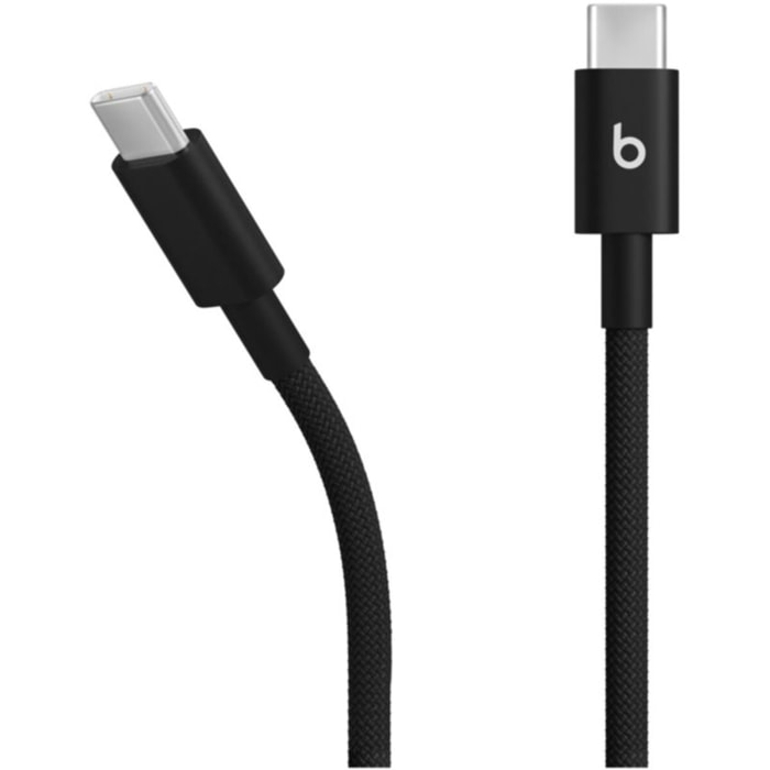 Câble de charge BEATS tissé USB-C vers USB-C 1M50 Noir intense