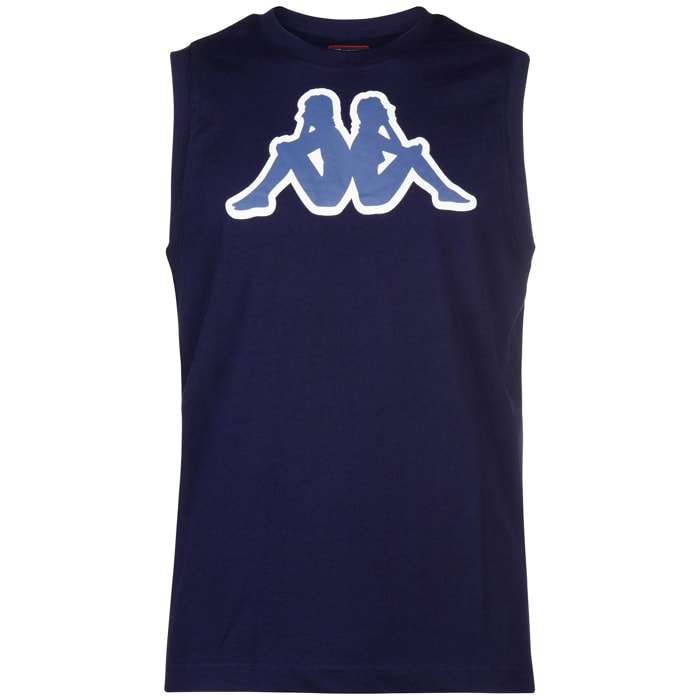 Kappa - T-Shirts & Top Uomo Blu - Logo Dwal