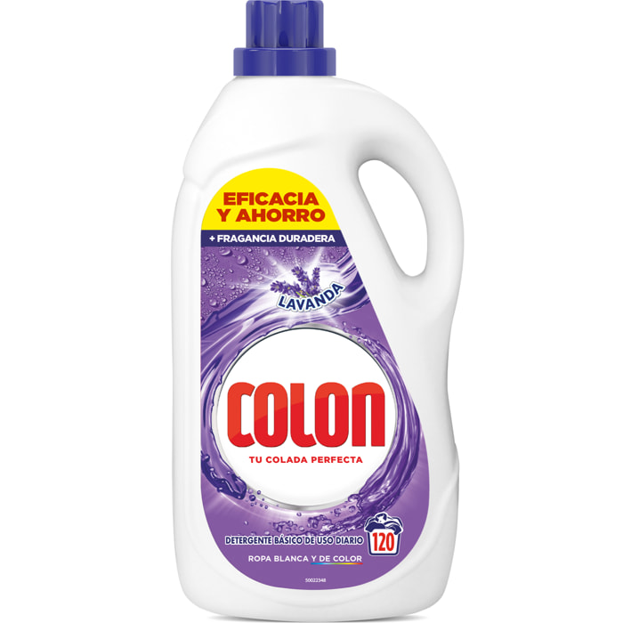 Colon Gel Lavanda, Detergente para la lavadora 120 lavados