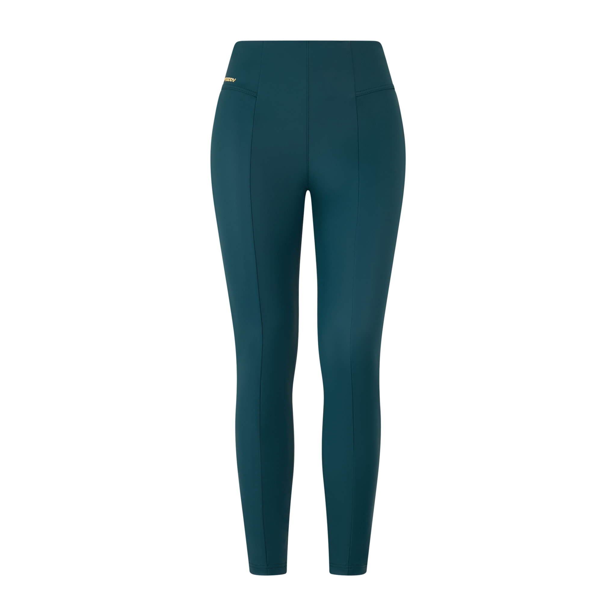 Pantaloni in Similpelle Laminata con Vita Alta superskinny